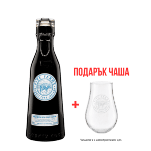 FIVE FARMS Irish Cream Liqueur с чаша за сервиране, Irish cream ликьор.