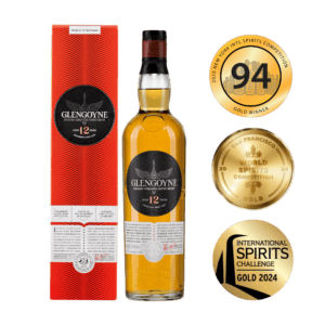 Шотландско уиски Glengoyne 12 години в бутилка и кутия, награди и отличия.