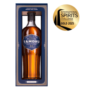 TAMDHU 15 YO Single Malt в елегантна кутия, награден с златен медал 2025.