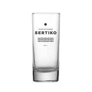Стъклена чаша за узо Sertiko 170ml за сервиране на узо напитки.